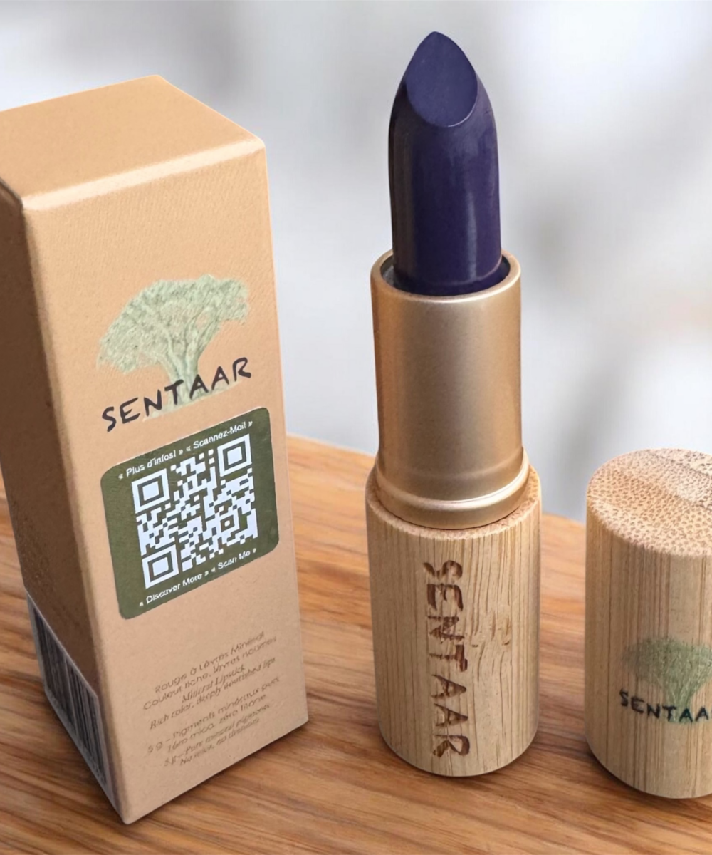 Rouge à Lèvres Minéral AZURITE – Couleur Pure & Soin Naturel