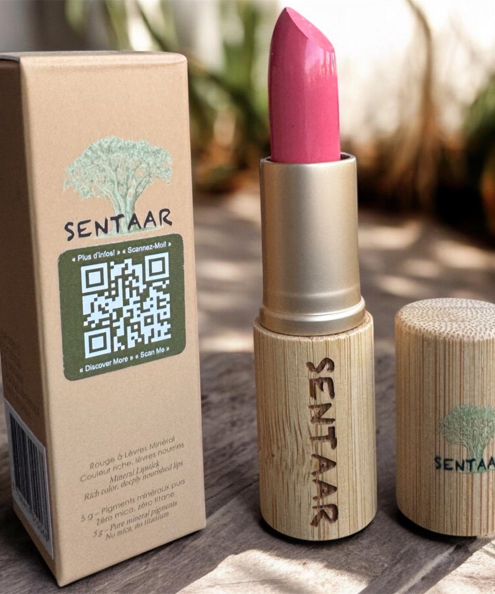 Rouge à Lèvres Minéral QUARTZ – Couleur Pure & Soin Naturel